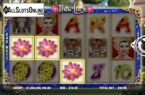 Win Screen 3. Thai Luck from Slot Factory
