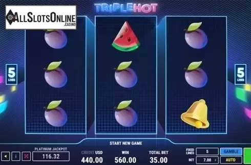 Reels screen. Triple Hot	 from Fazi