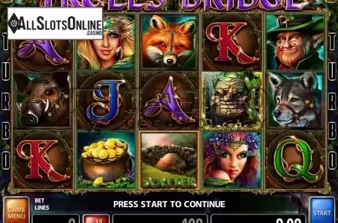 Screen2. Trolls Bridge (Casino Technology) from Casino Technology