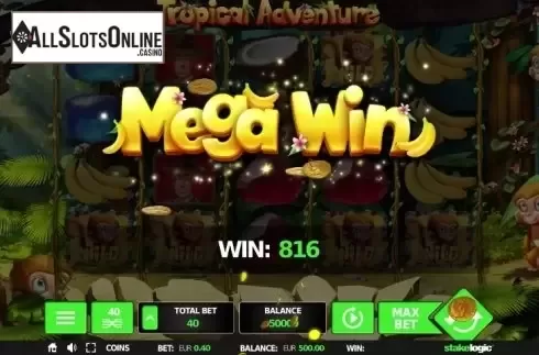 Screen 4. Tropical Adventure from StakeLogic