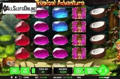 Screen 2. Tropical Adventure from StakeLogic