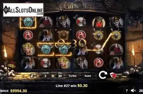 Win screen 1. Valhôll Hall of The Slain from Lady Luck Games