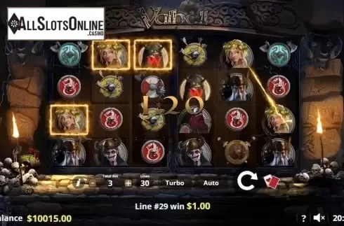 Win screen 3. Valhôll Hall of The Slain from Lady Luck Games