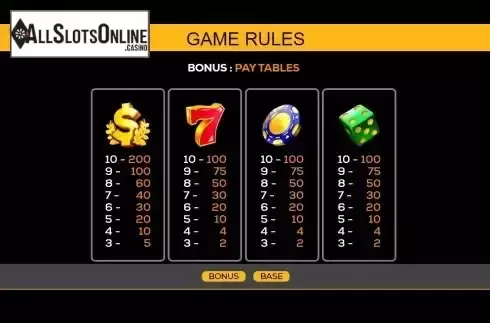 Game Table screen