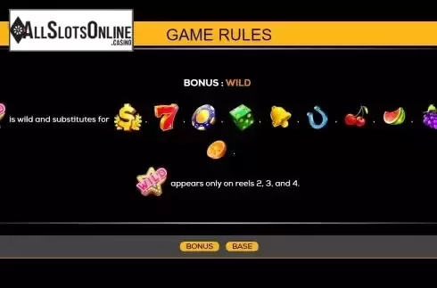 Game Feature screen