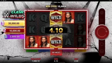 WWE Clash of the Wilds slot screenshot 2