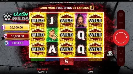 WWE Clash of the Wilds slot screenshot 6