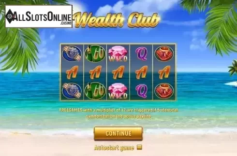 Intro screen