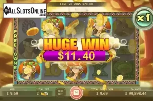 Huge Win screen