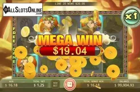 Mega Win screen