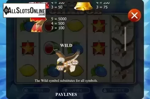 Paytable screen 2