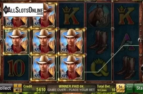 Win Screen. Wild Maverick from Novomatic