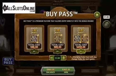 Buy Feature Screen