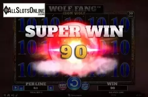 Big Win screen