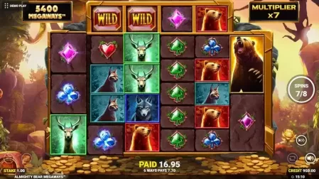 Almighty Bear Megaways slot screenshot 6