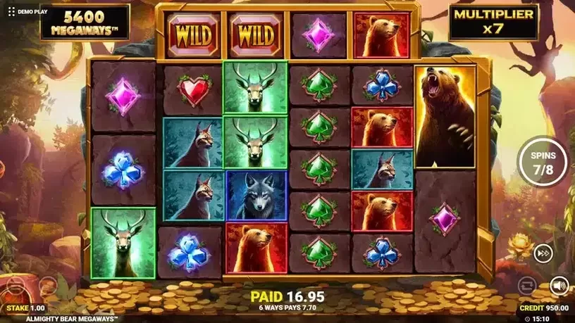 Almighty Bear Megaways slot screenshot 6