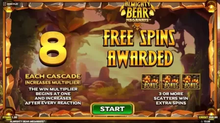 Almighty Bear Megaways slot screenshot 5