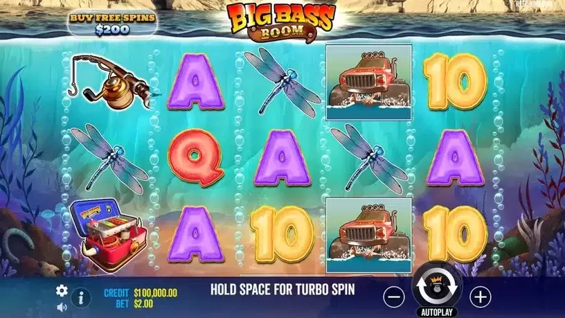 Big Bass Boom slot screenshot 1