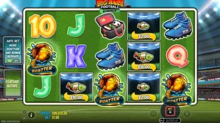 Big Bass Football Bonanza slot screenshot 2