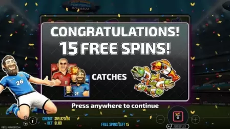 Big Bass Football Bonanza slot screenshot 3