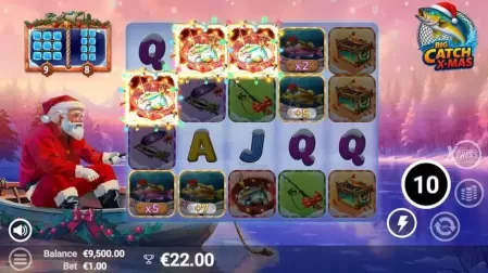 Big Catch Xmas slot screenshot 4