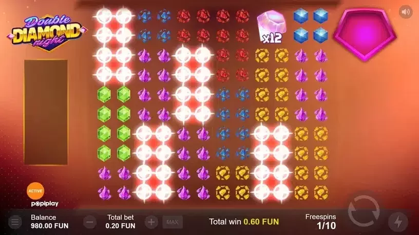 Double Diamond Night slot screenshot 4
