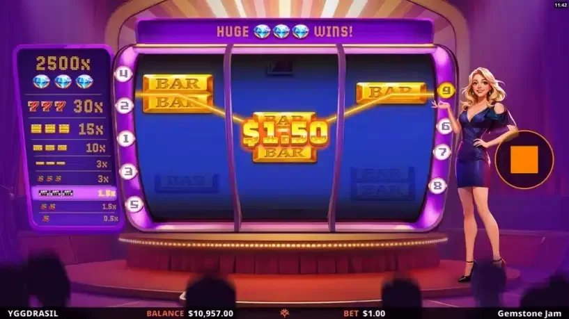 Gemstone Jam slot screenshot 