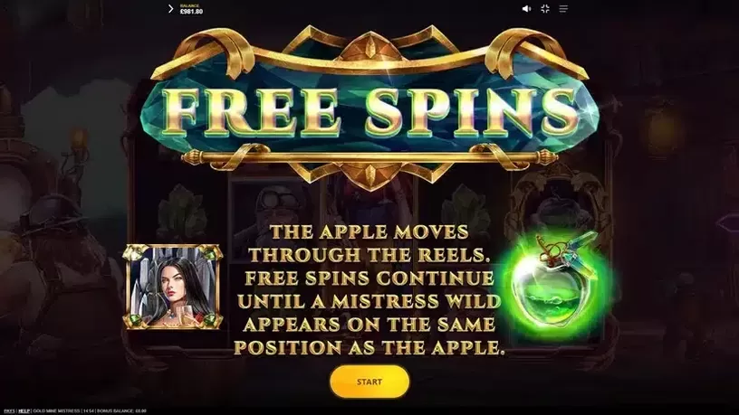 Gold Mine Mistress slot screenshot 5