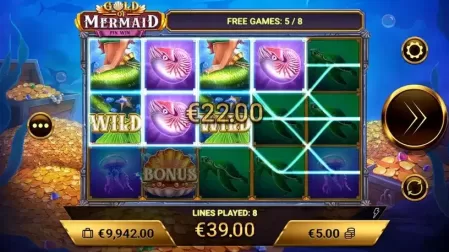 Gold of Mermaid slot screenshot 4