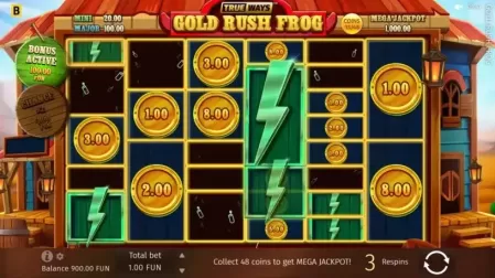 Gold Rush Frog slot screenshot 2
