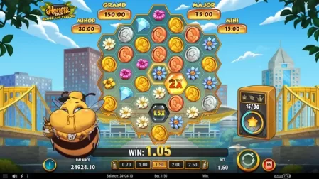 Honey Rush Black and Yellow slot screenshot 4