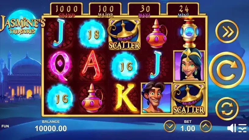 Jasmine's Treasures slot screenshot 1