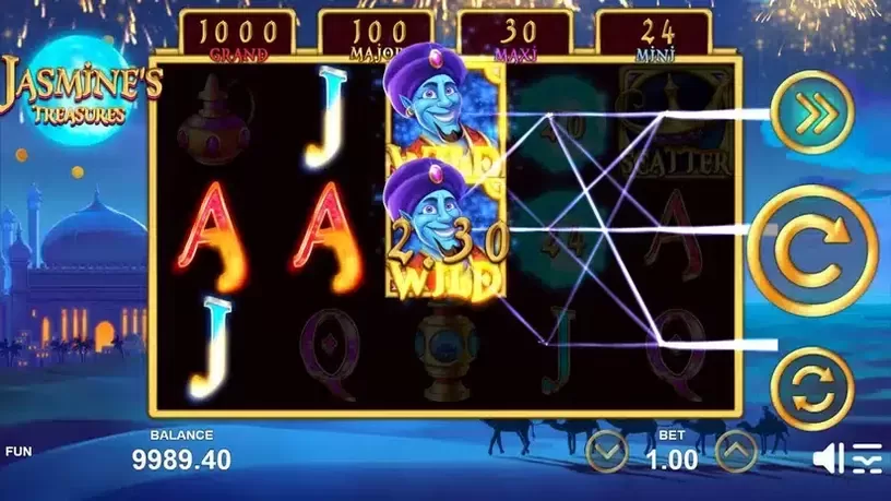 Jasmine's Treasures slot screenshot 2