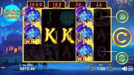 Jasmine's Treasures slot screenshot 4