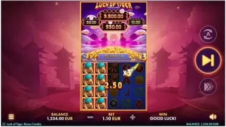 Luck of Tiger: Bonus Combo slot screenshot 3