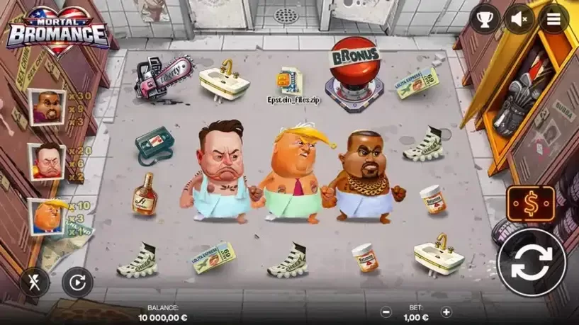 Mortal Bromance slot screenshot 