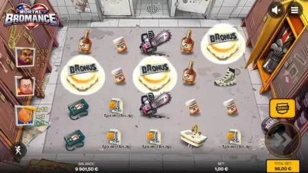 Mortal Bromance slot screenshot 2