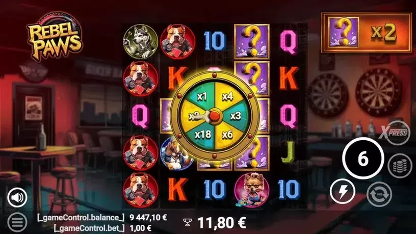 Rebel Paws slot screenshot 6