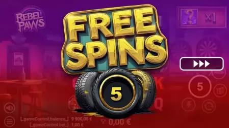 Rebel Paws slot screenshot 2