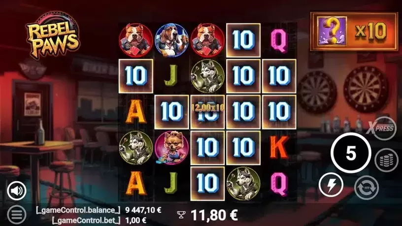 Rebel Paws slot screenshot 7
