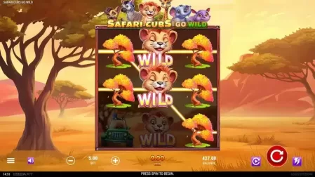 Safari Cubs Go Wild slot screenshot 3