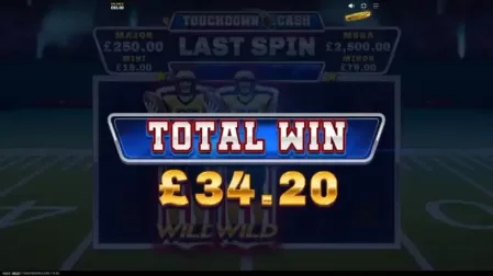 Touchdown Cash slot screenshot 5
