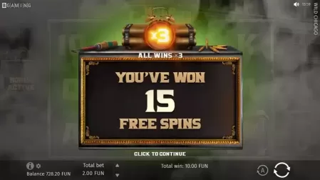 Wild Chicago slot screenshot 3