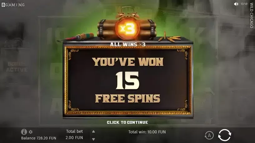 Wild Chicago slot screenshot 3