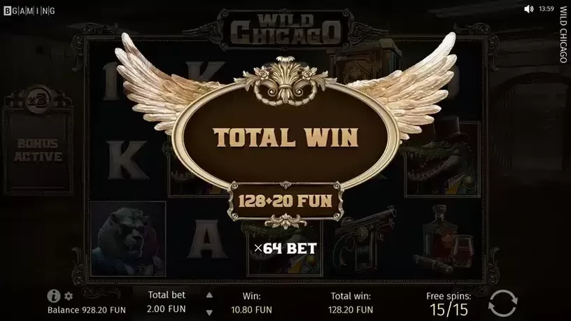 Wild Chicago slot screenshot 5