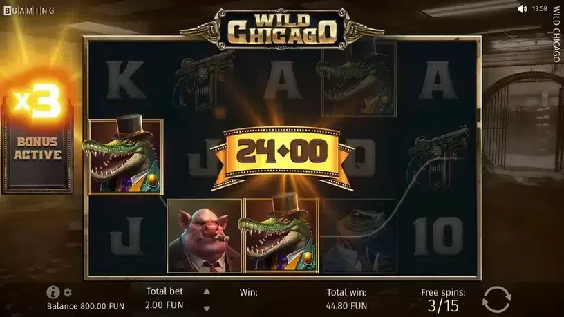 Wild Chicago slot screenshot 4
