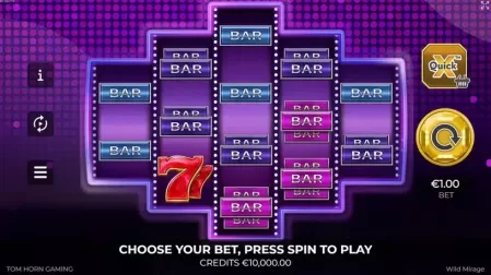 Wild Mirage slot screenshot 1
