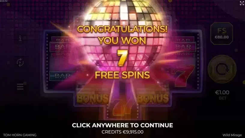 Wild Mirage slot screenshot 3