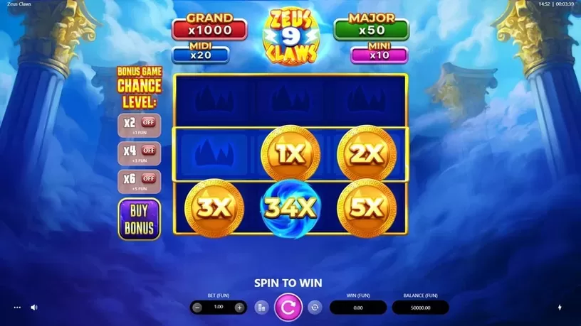 Zeus Claws slot screenshot 1