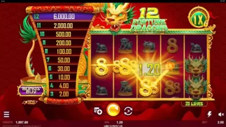 12 Fortune Dragons slot screenshot 2
